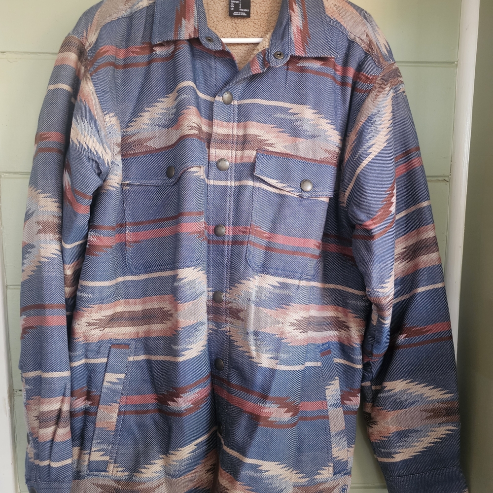 Ariat Men's Blue Patterned Jacket - image 4